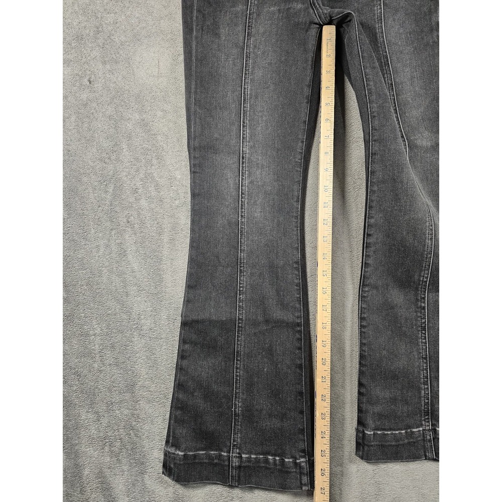 Veronica Beard Jeans Carson Ankle Flare High Rise Womens 26 Washed Black USA - Picture 7 of 11